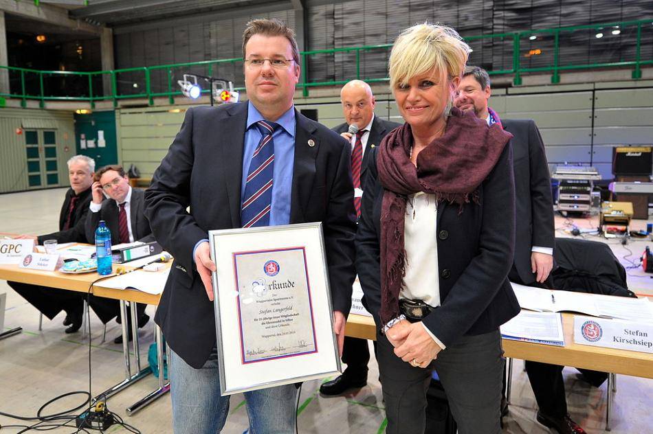  Stefan Langerfeld, hier bei der Jahreshauptversammlung des WSV. 