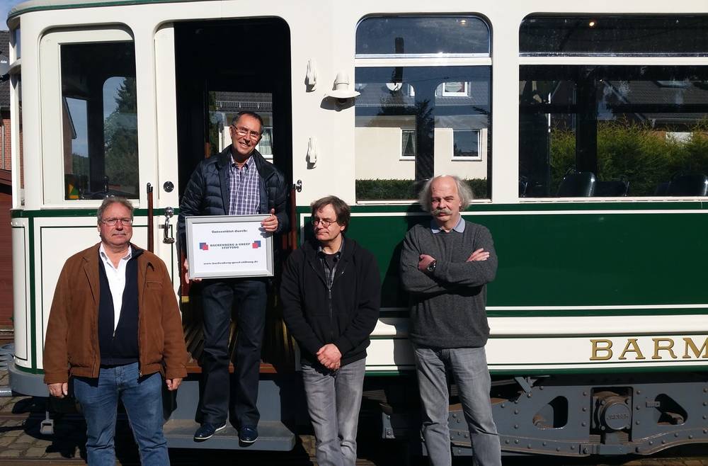  Stiftungsgründer Jörg Hackenberg machte sich ein Bild von den Museumsbahnen. 