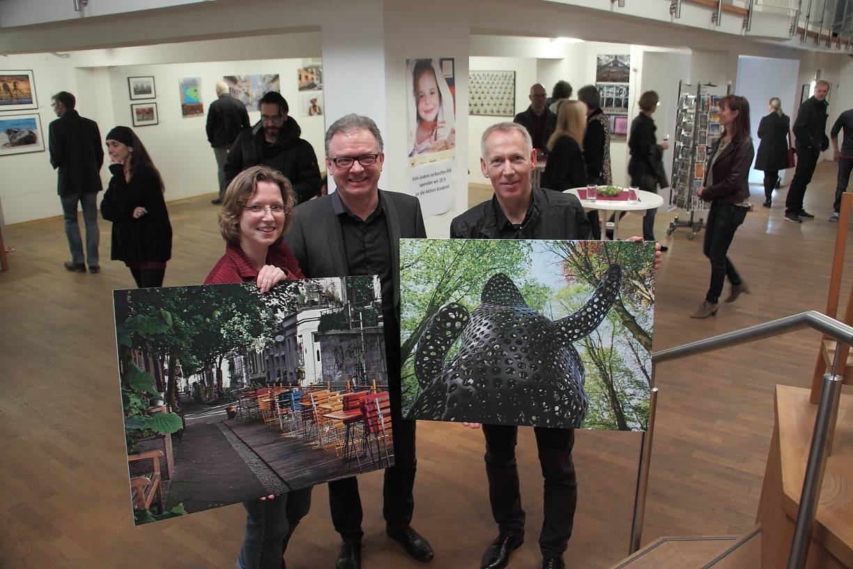 Eine Pop-up-Galerie ...