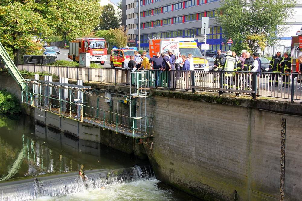 Aus der Wupper gerettet