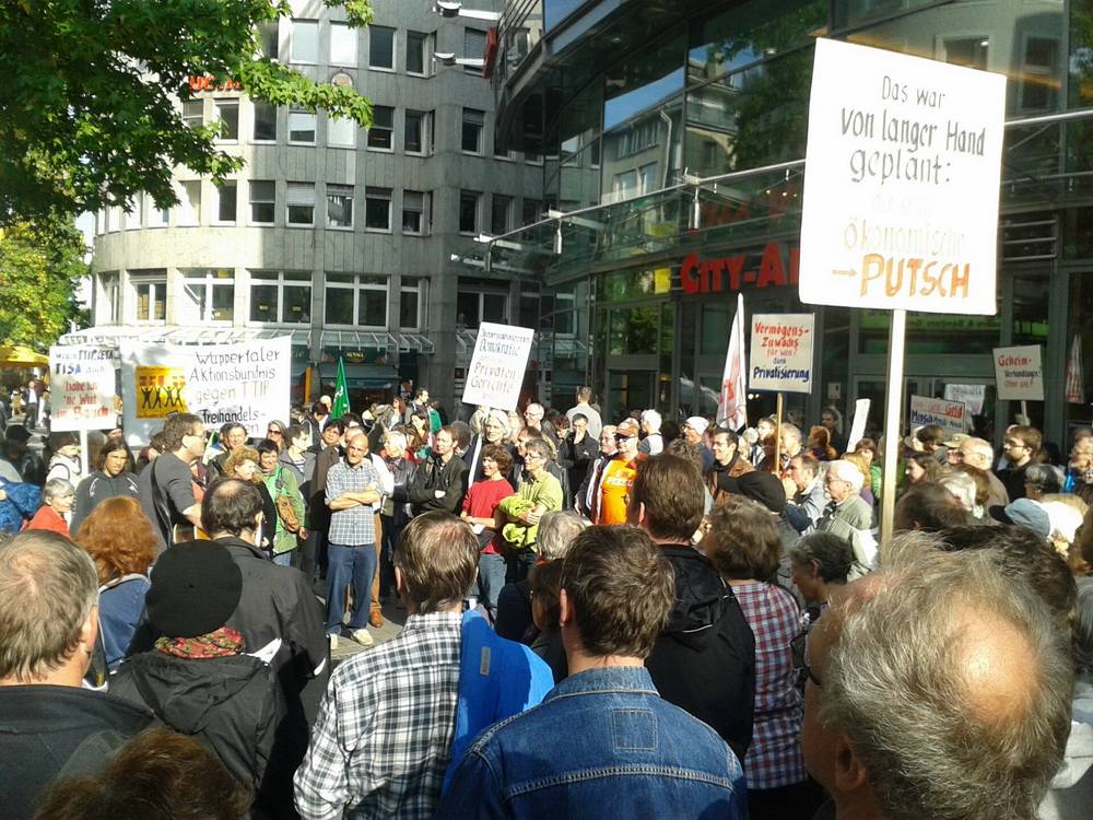 Demo gegen den Freihandel