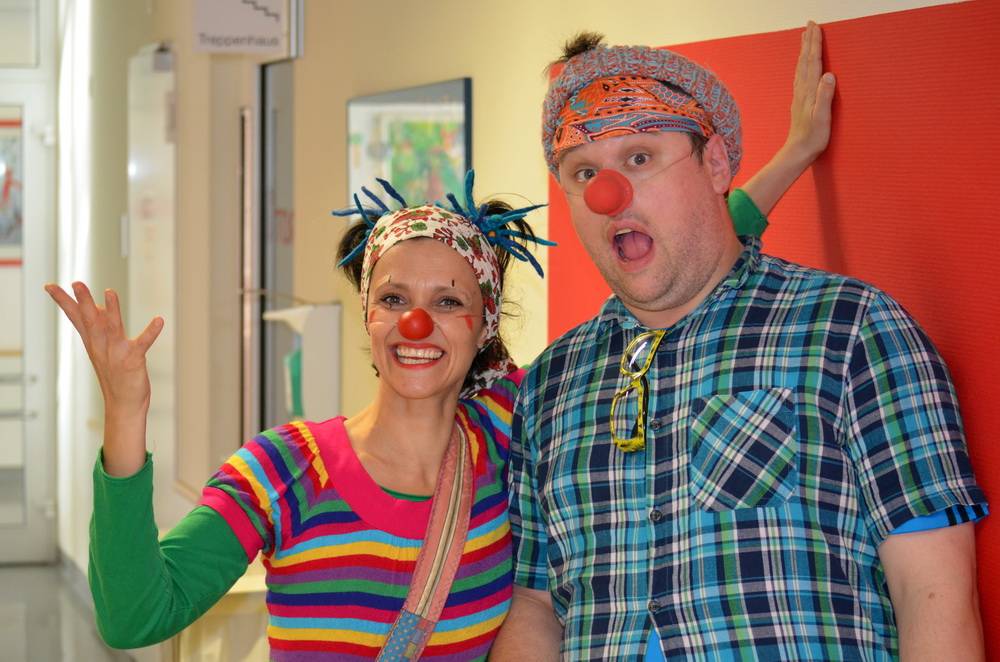 Clownsvisite in der Kinderklinik