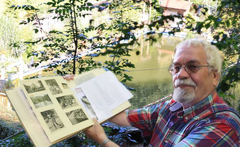  Jetzt erinnern nur noch Aufnahmen in Karl-Heinz Dickingers Album an die schönen Badezeiten im Hütterbusch. 