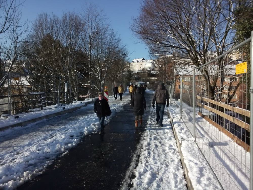  Die Trasse war gut geräumt. 