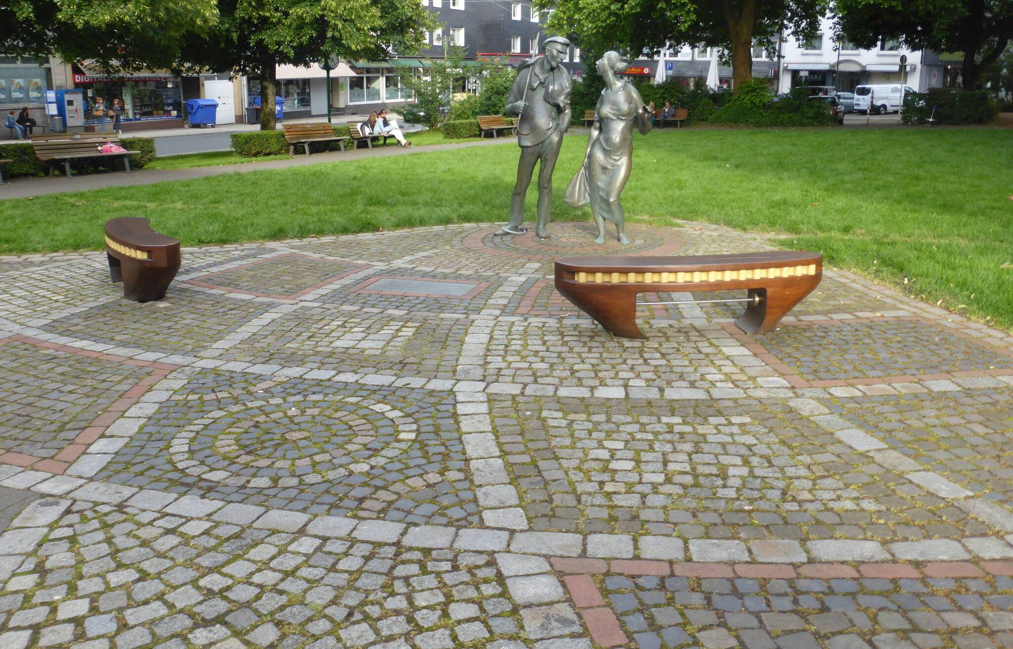 Der Bandwirker Platz in Ronsdorf.