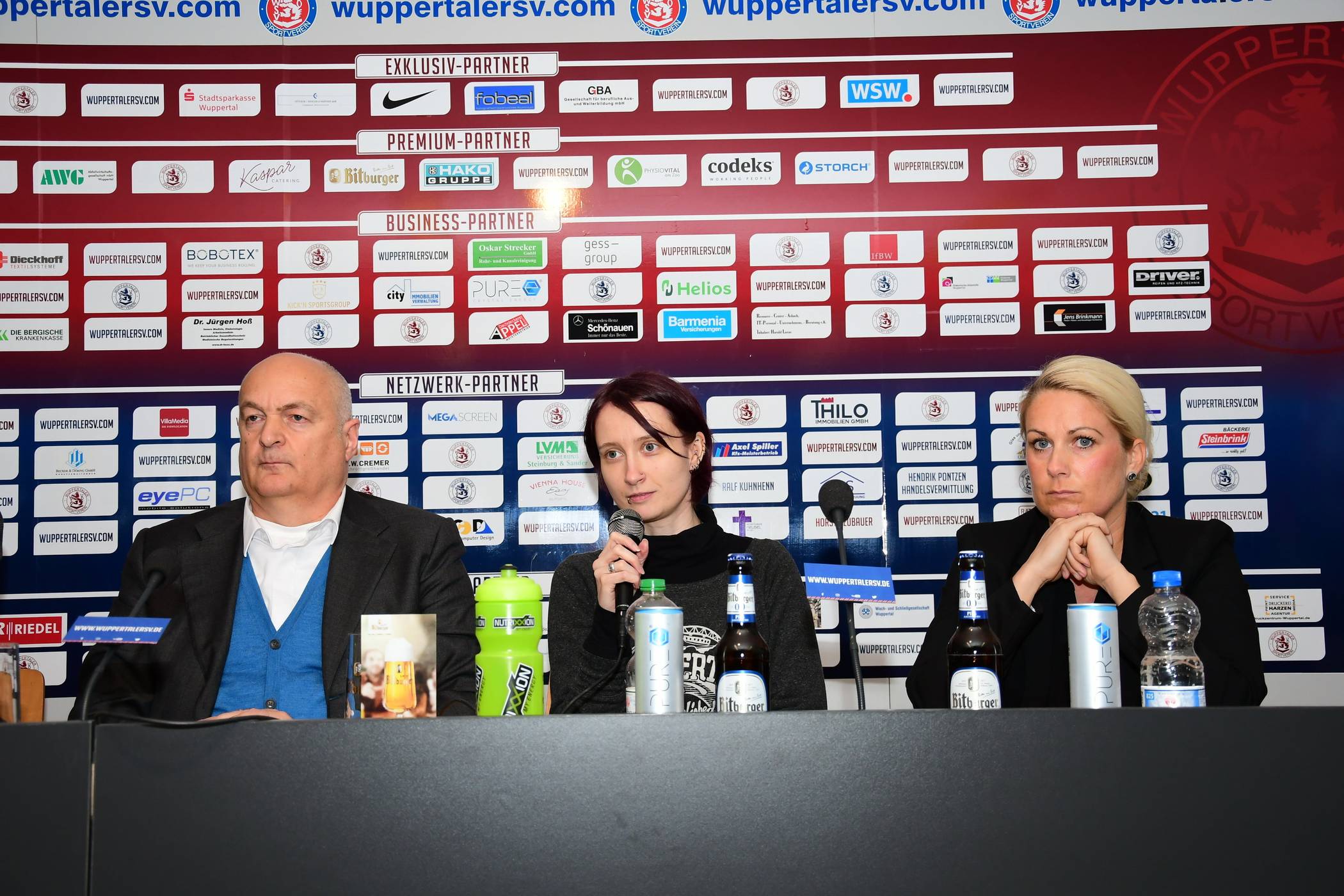  Der amtierende Vorstand mit Alexander Eichner, Melanie Dress (Mitte) und Maria Nitzsche. 