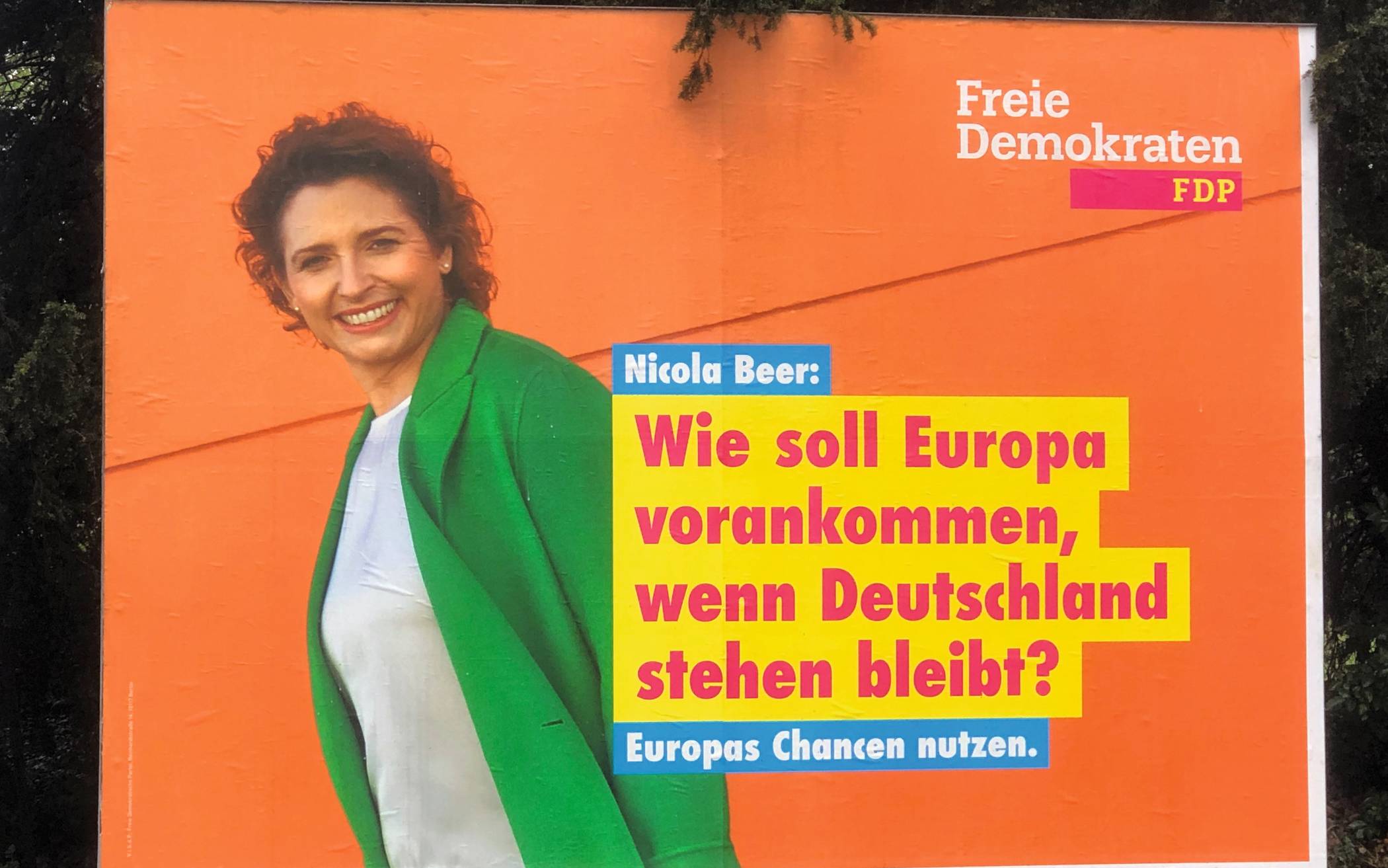 Die knalligen Farben sind seit der letzten Bundestagswahl eine Eigenheit der FDP. Man...