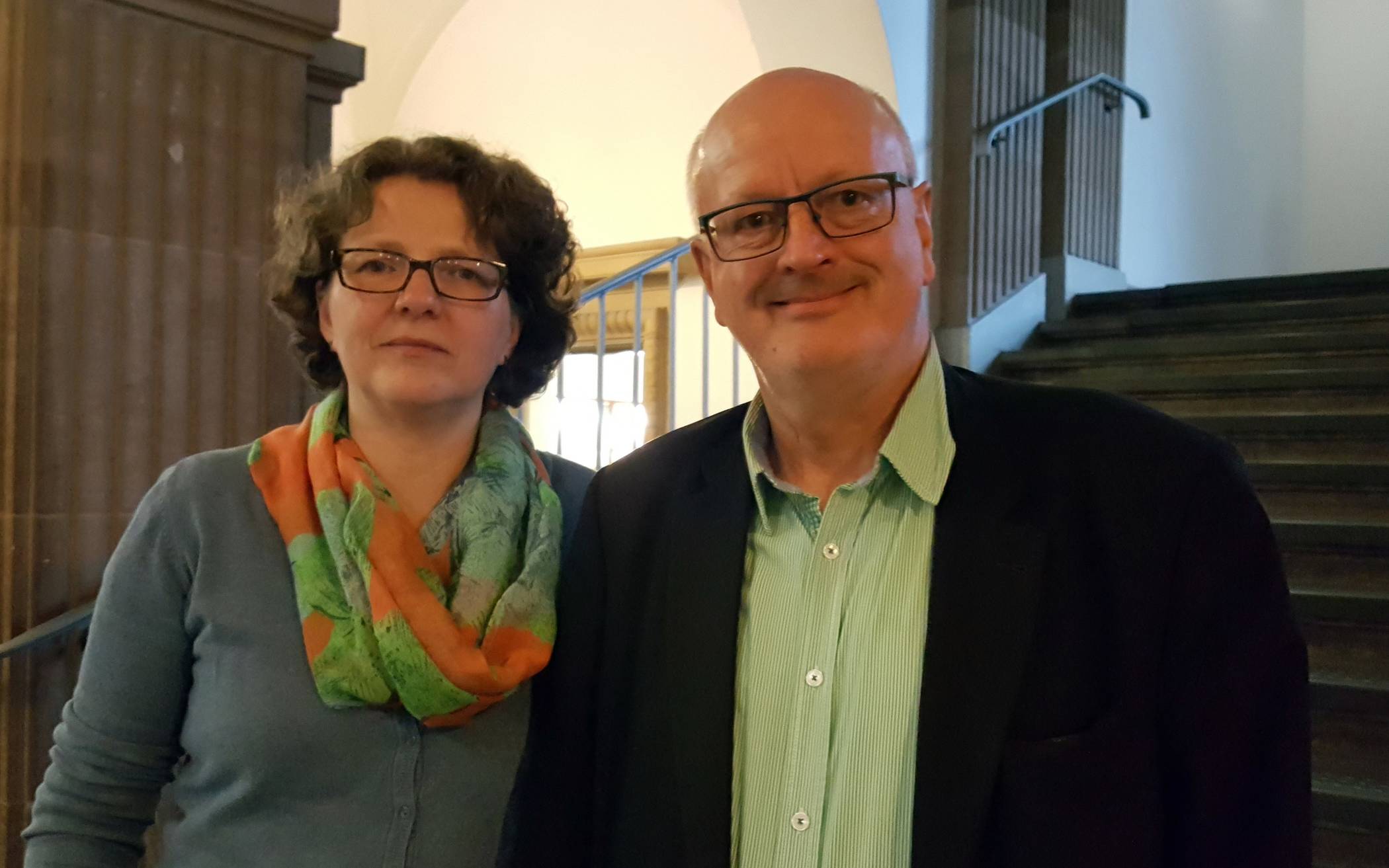  Anja Liebert und Peter Vorsteher gewannen mit den Grünen die Europawahl. Vorsteher war aber auch einer der Köpfe der Pro-Seilbahn-Kampagne. 