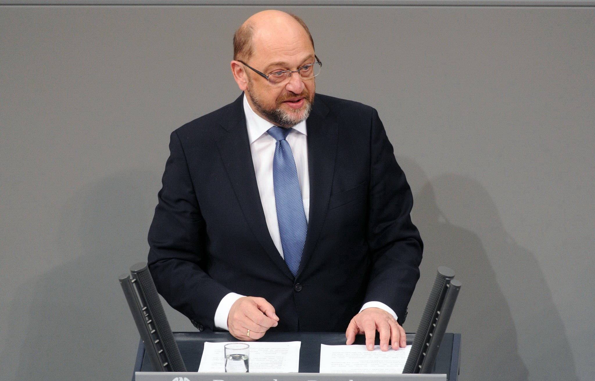 Martin Schulz diskutiert in der Immanuelskirche