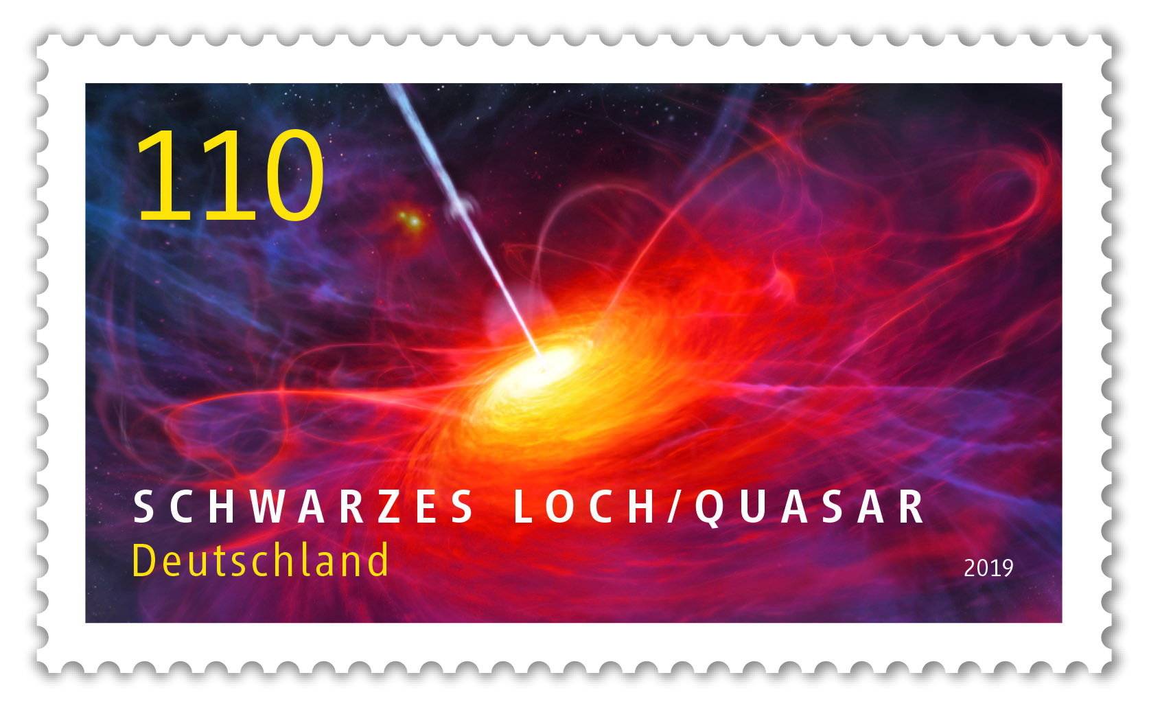 Drei galaktische Briefmarken aus Wuppertal