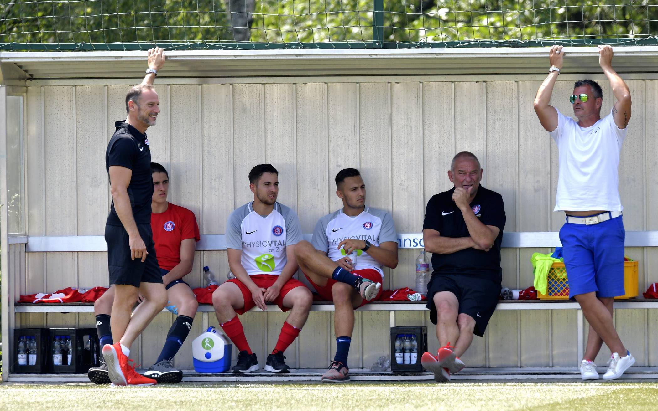  Trainer Andreas Zimmermann (li.) und Sportdirektor Karsten Hutwelker haben den Kader fast komplett. 