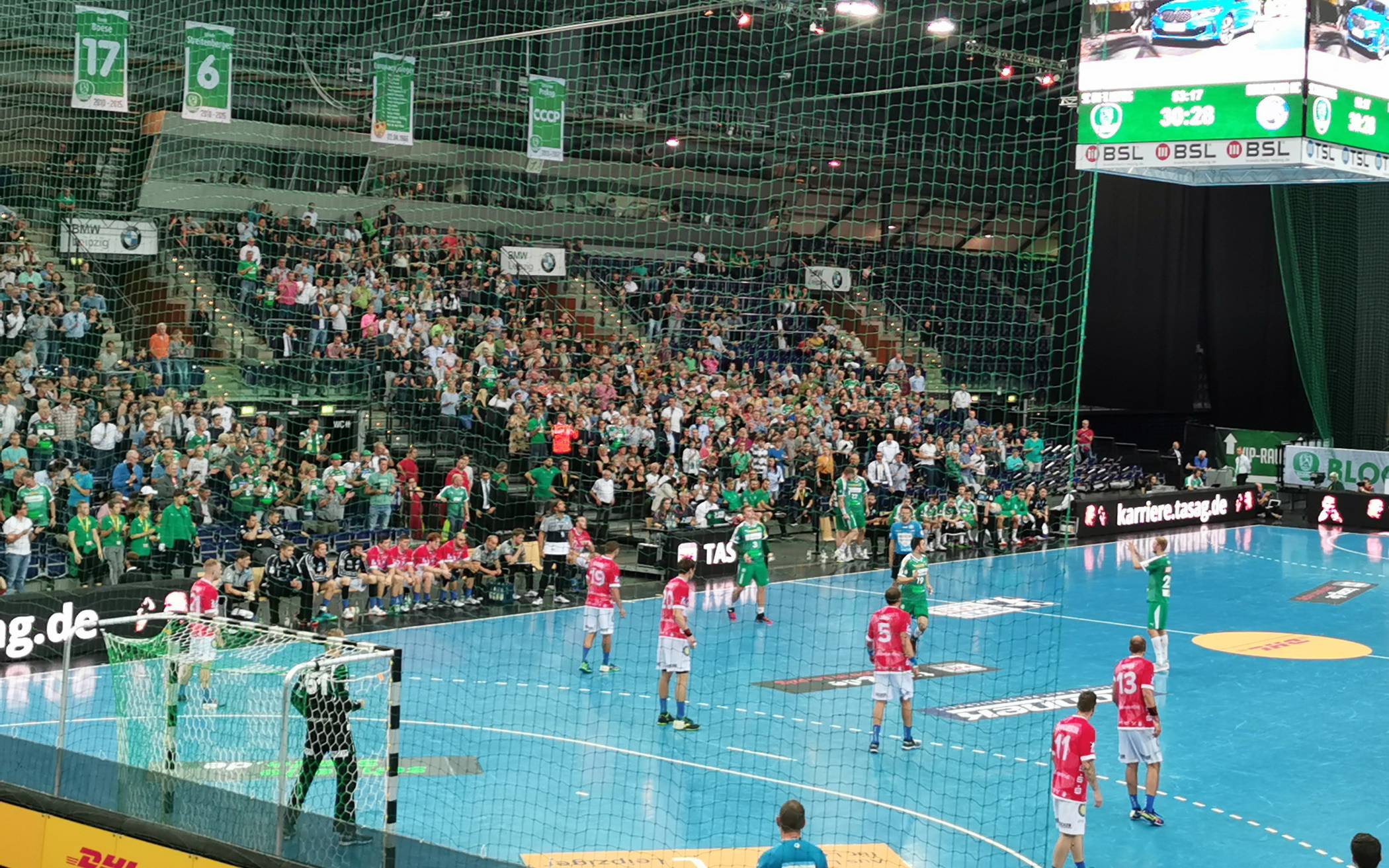  Blick in die Leipziger Arena. 