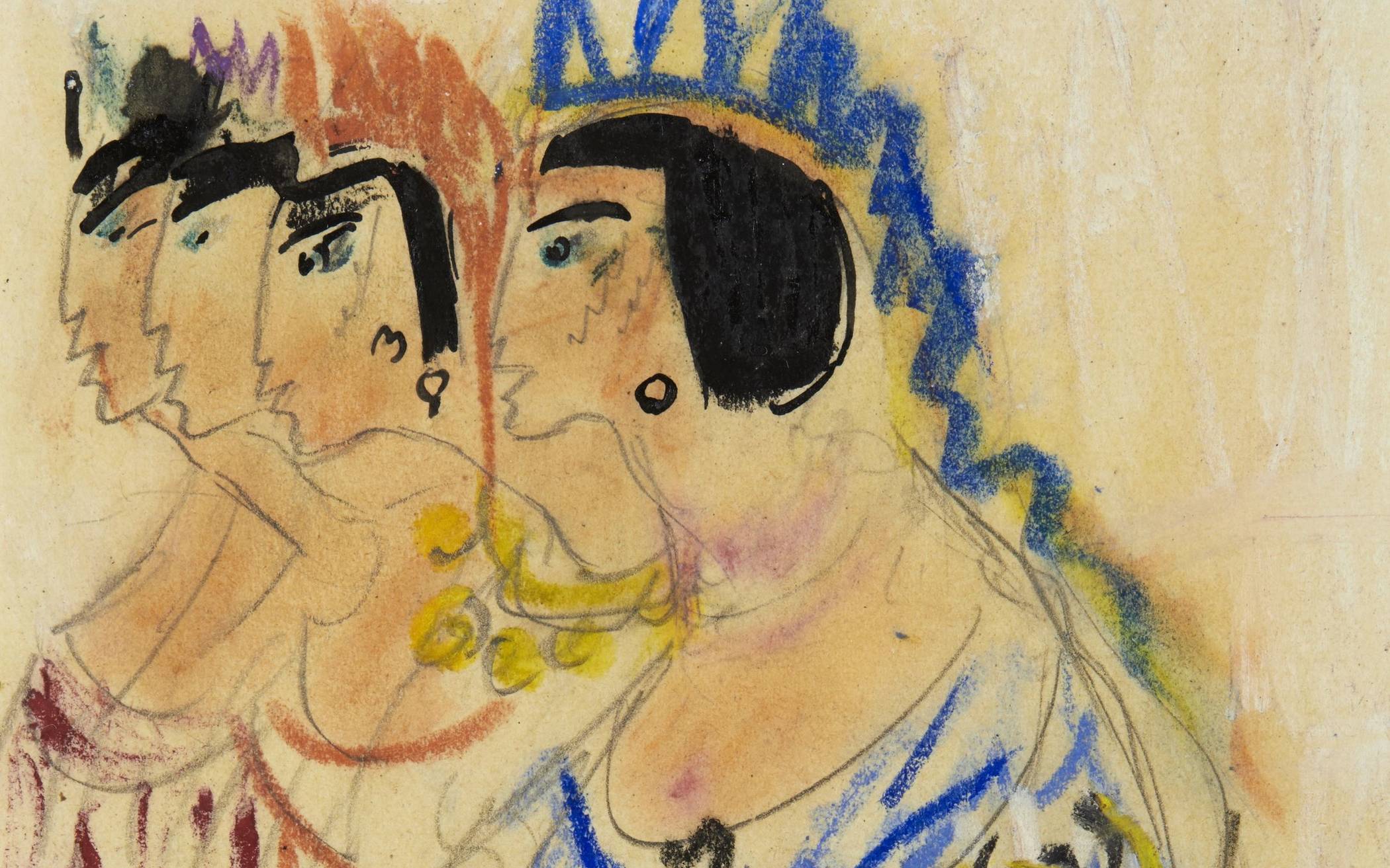  „Indianerinnen“ - eine der Zeichnungen, die ab Sonntag im Von der Heydt-Museum zu sehen sein werden.  