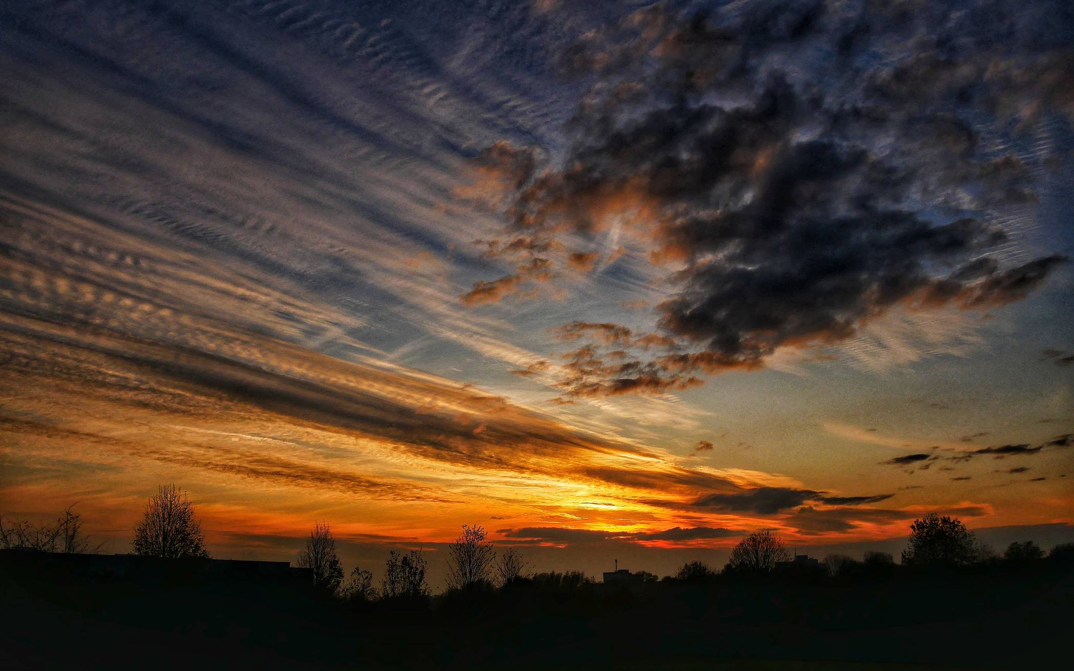 Der Himmel über Wuppertal.