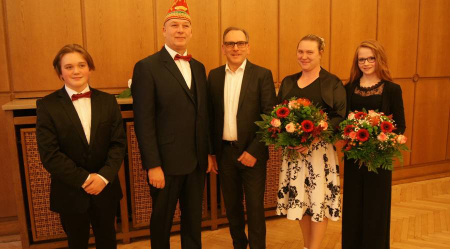 Närrische Majestäten im Wuppertaler Rathaus