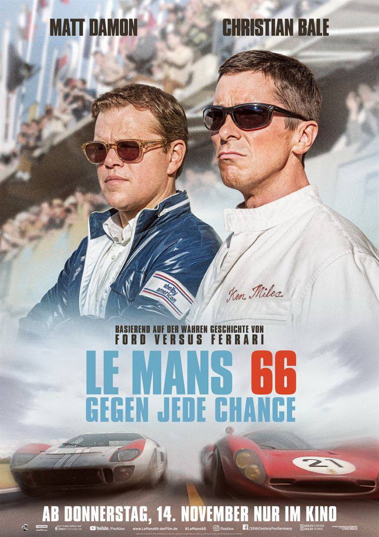 Das Plakat zu „Le Mans 66“.