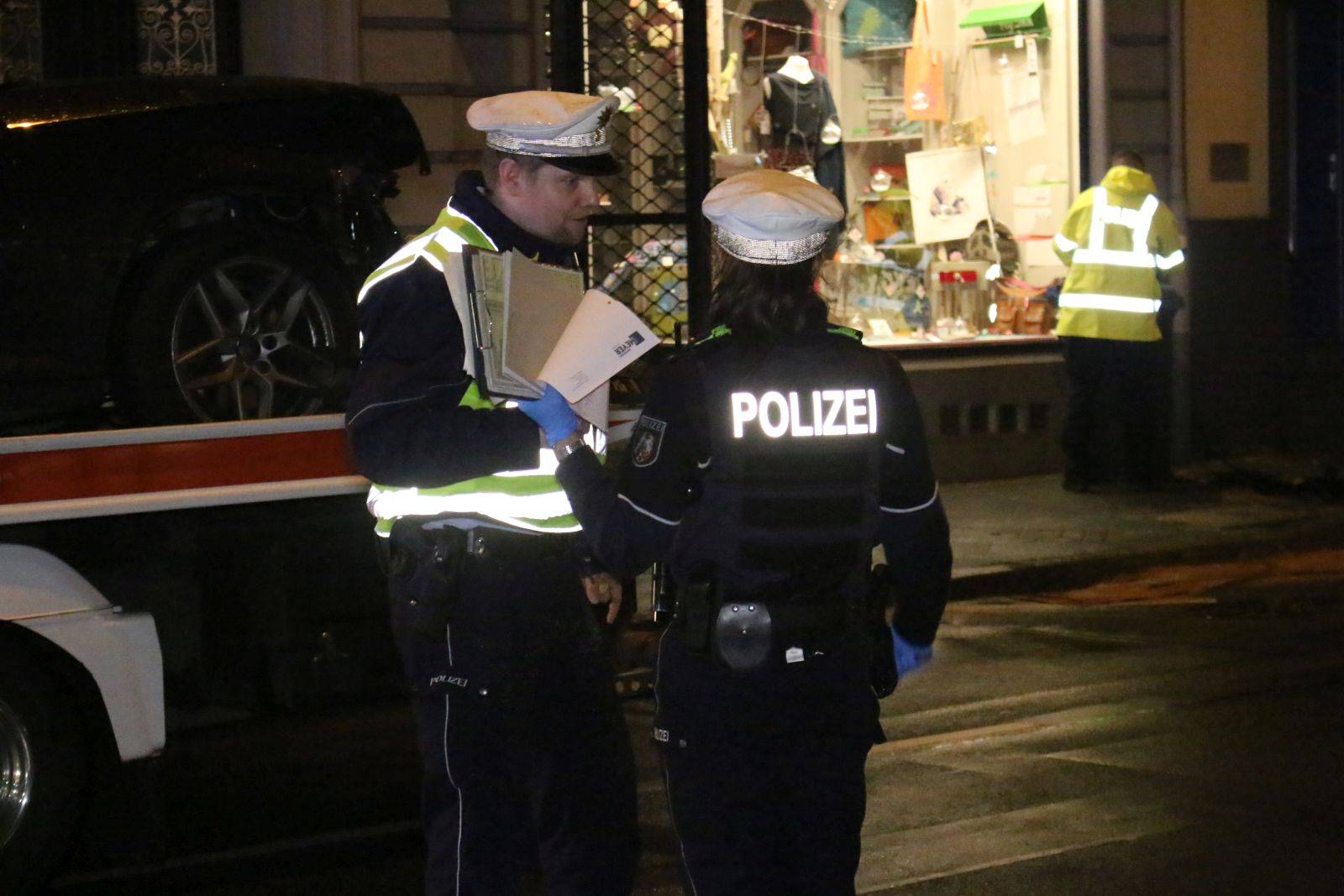 Unfall auf der Briller Straße Wuppertal am 17. Dezember 2019