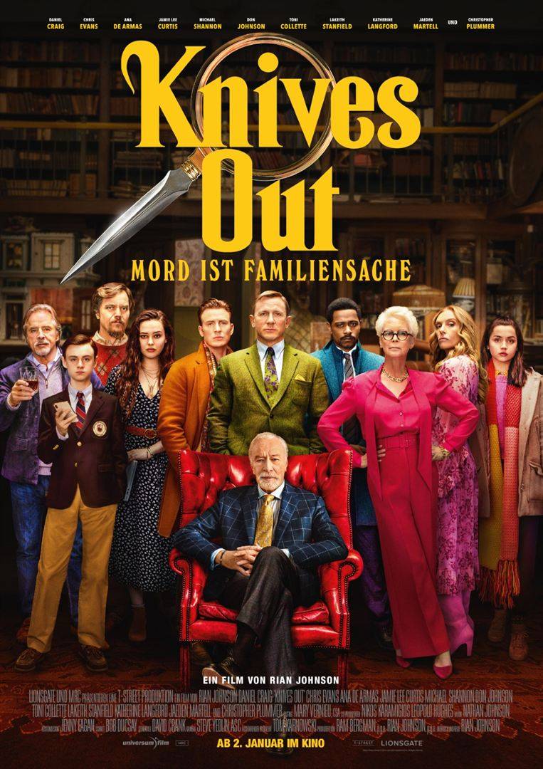  Das Plakat zu „Knives out“. 