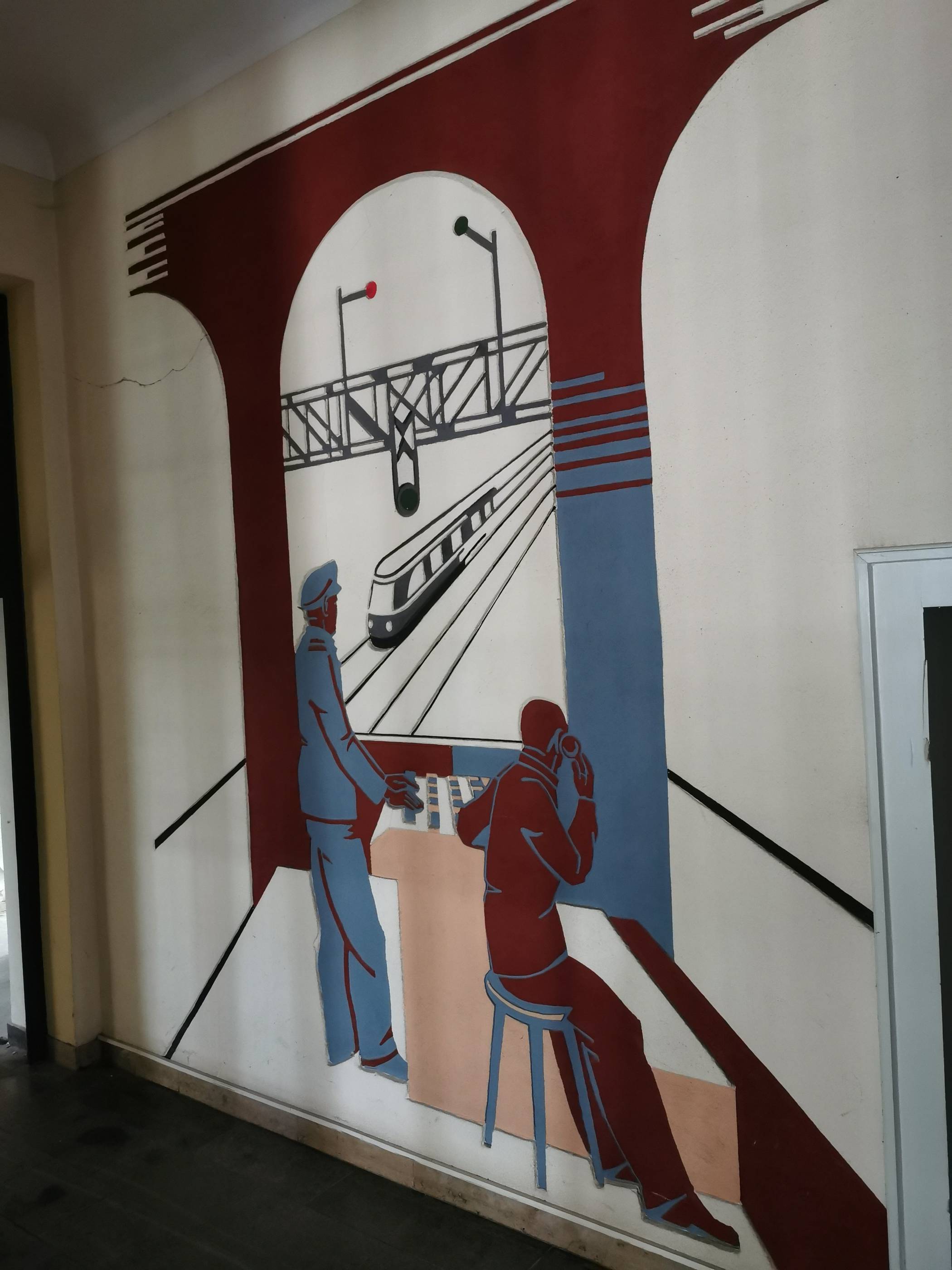 Diese Wandmalerei soll erhalten bleiben....