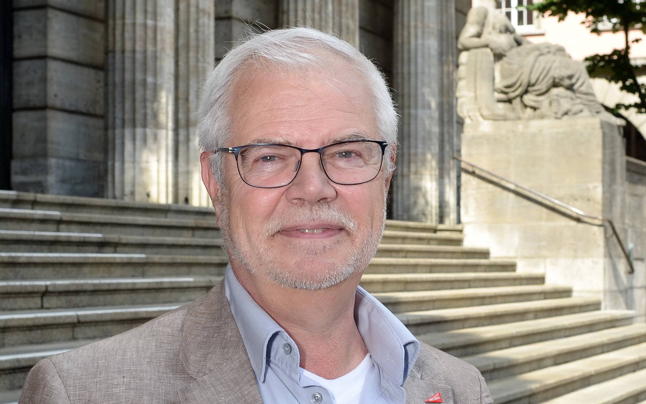  Bernhard Sander, OB-Kandidat der Linken. 