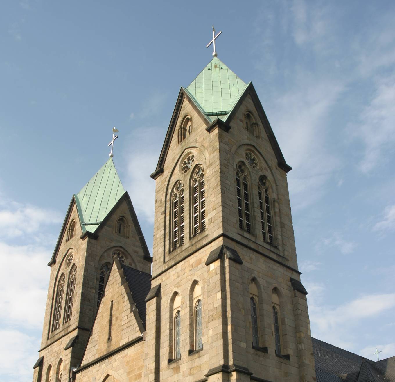  Die Kirche St. Johann Baptist. 