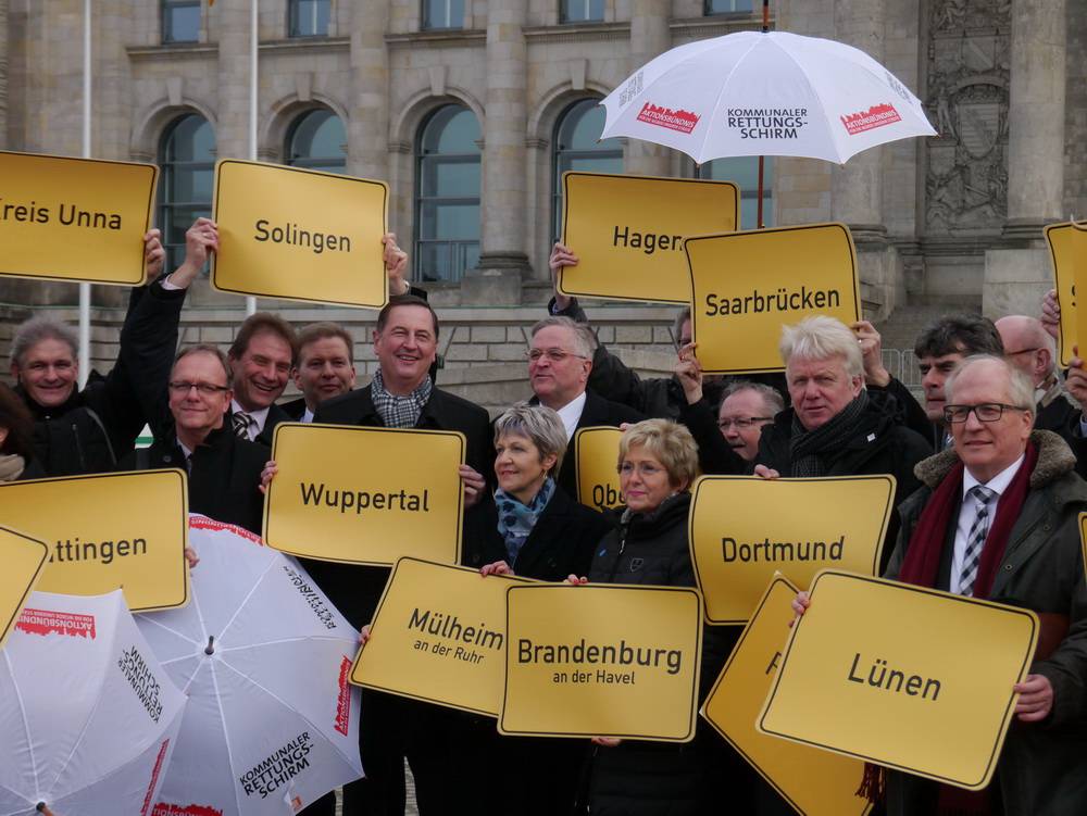 Protest vor dem Reichstag im Jahr