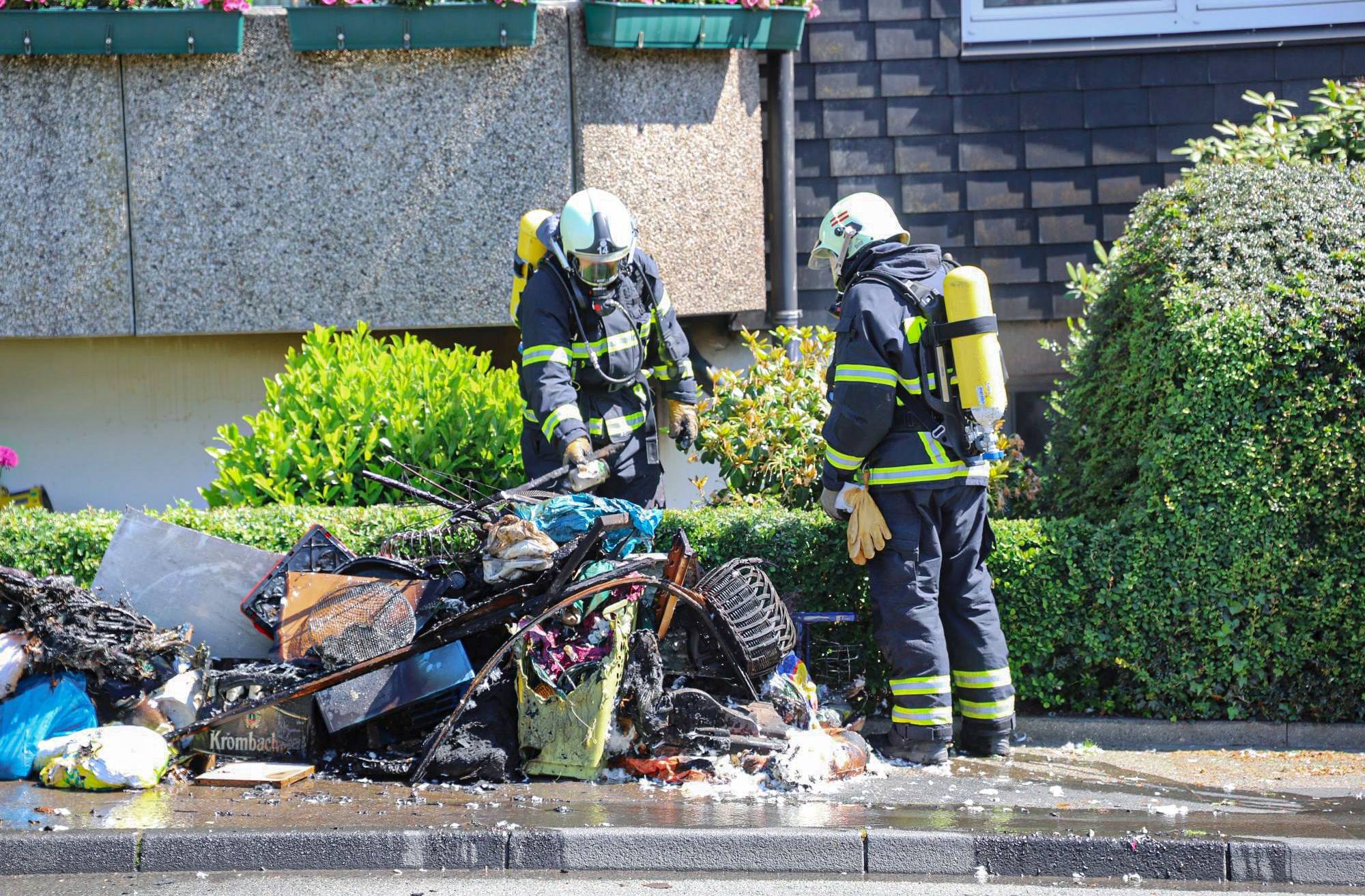 Die Feuerwehr wurde am Donnerstag (14. Mai 2020) zu einem Brand in der Erbschlöer...