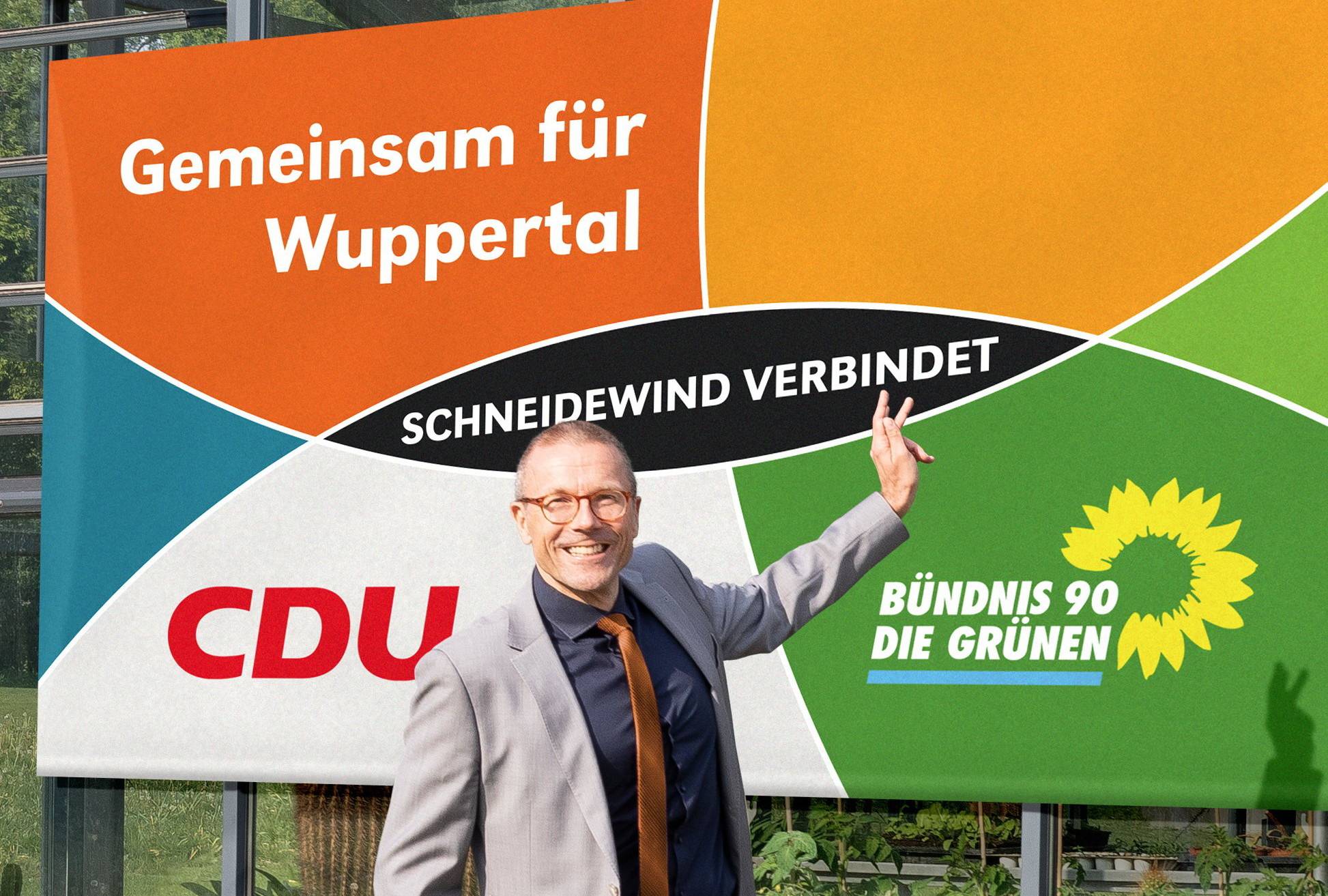 Uwe Schneidewind im Kommunalwahlkampf 2022.
