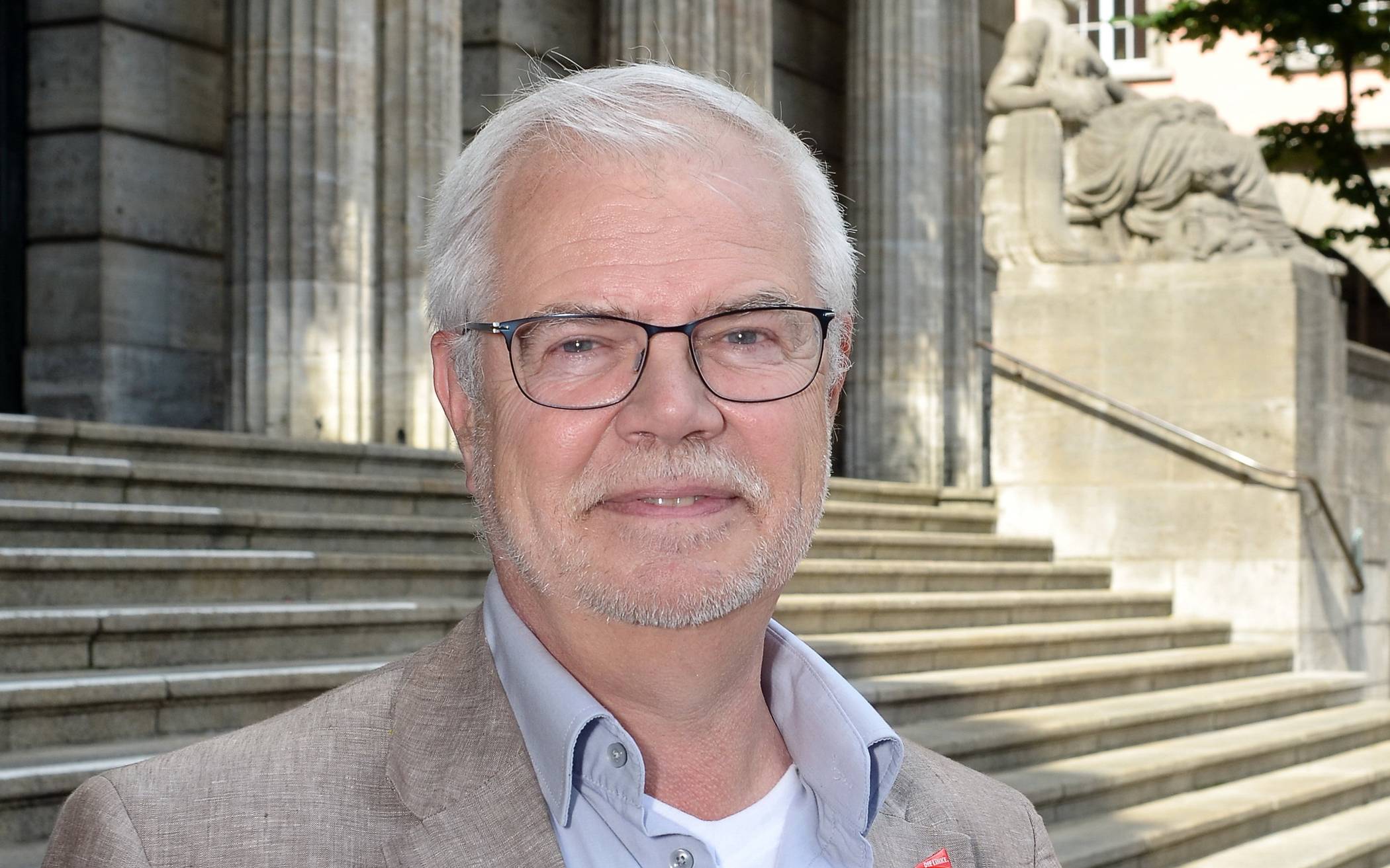 Bernhard Sander, Oberbürgermeister-Kandidat der Linken.