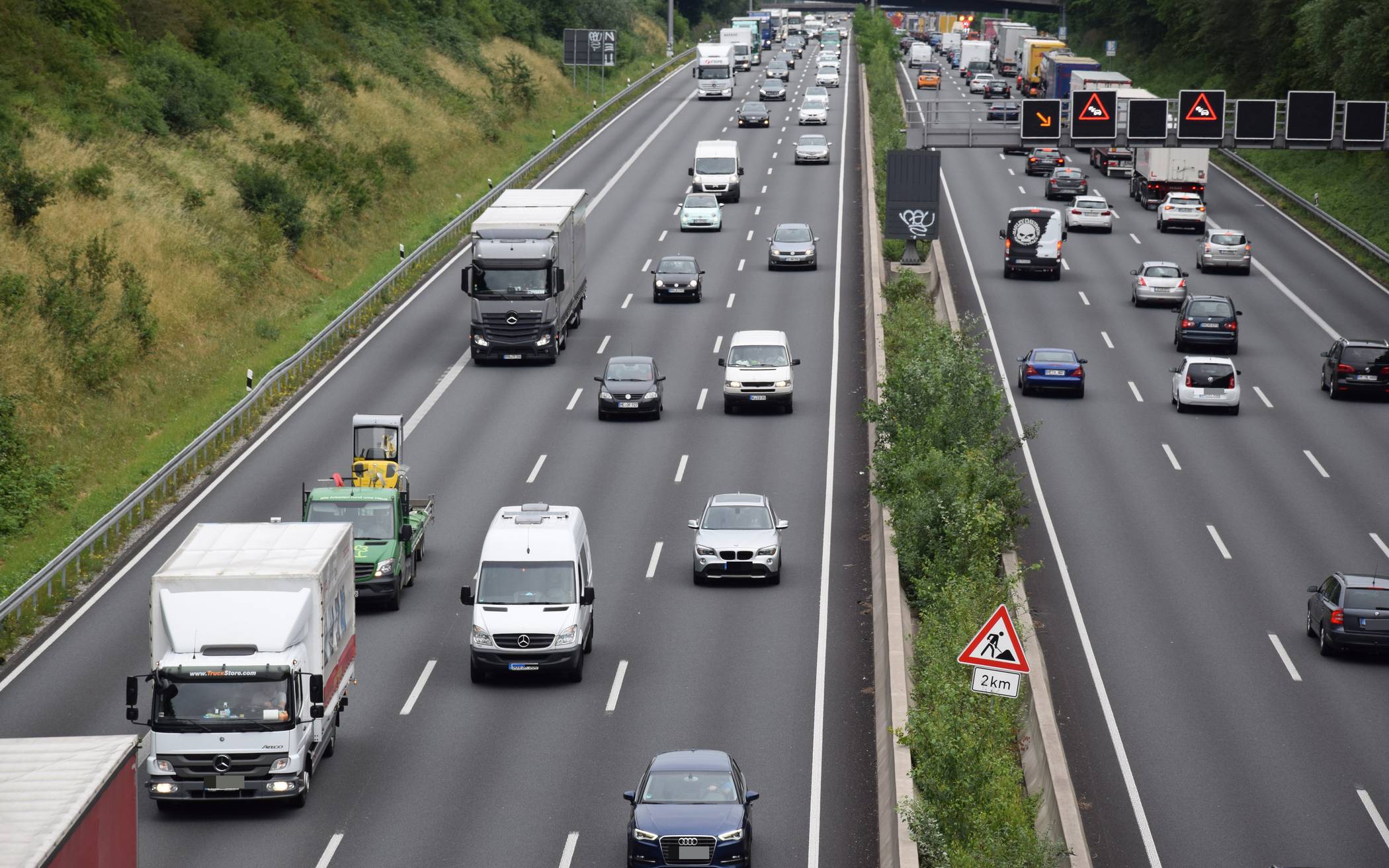 Die Autobahnen sind inzwischen fast wieder