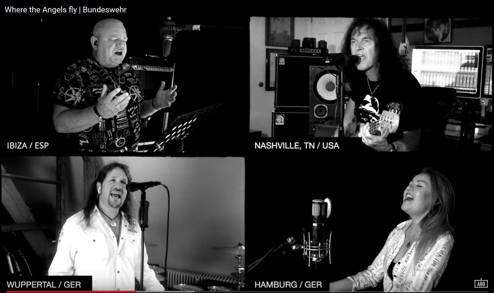  Noch ein Wuppertaler an der Seite von Urgestein Udo Dirkschneider (oben links): der Wuppertaler Rockksänger Stefan Mageney (unten links). 