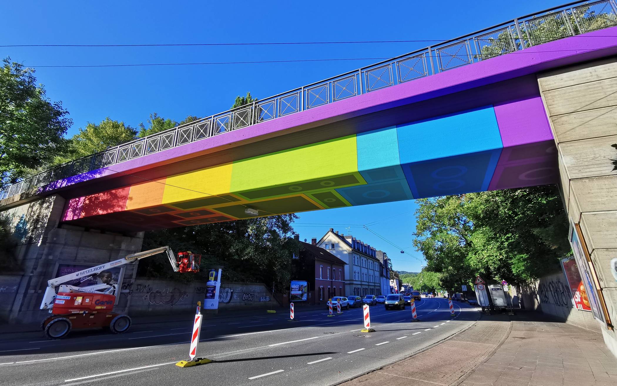 Lego-Brücke Langerfeld an der Dahler Straße