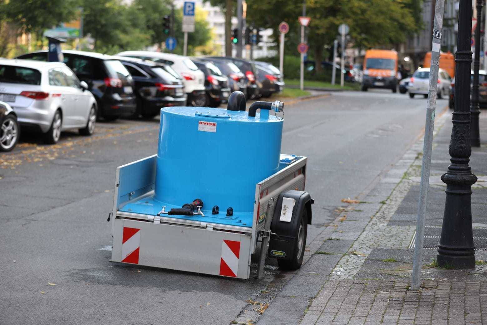 In der Elberfelder Aue ist am Sonntag (26. Juli 2020) ein Wasserrohr gebrochen. Die...