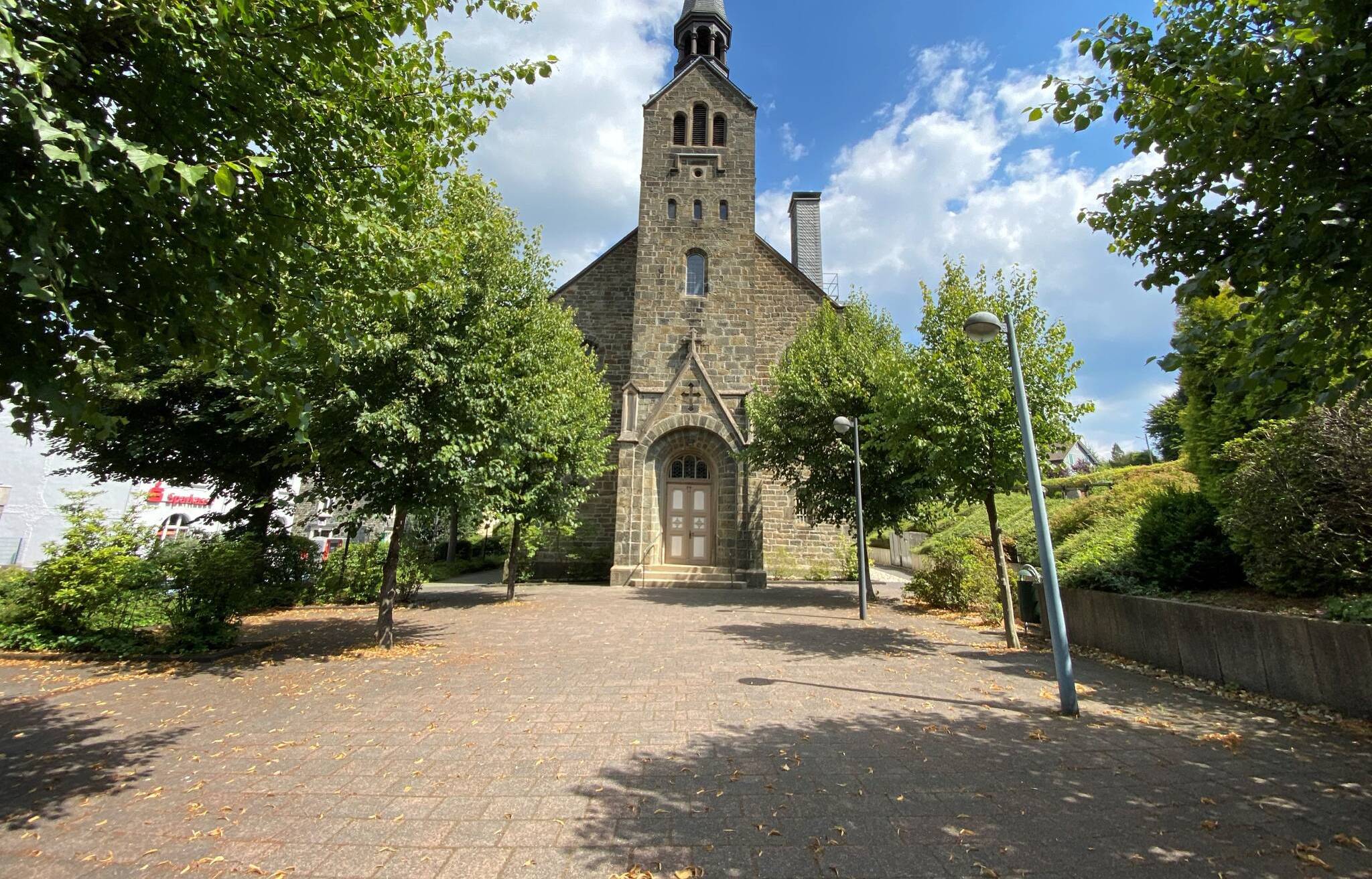 Die evangelische Kirche in Beyenburg....