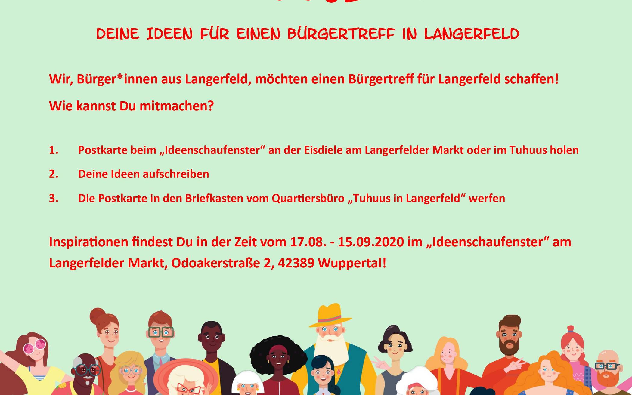 Ideen für einen Bürgertreff in Wuppertal-Langerfeld gesucht