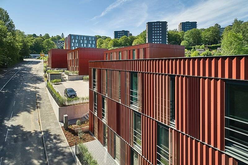 Der Wunsch des Wuppertaler Hochschul-Sozialwerks, seine fünf neuen Studentenwohnheime...