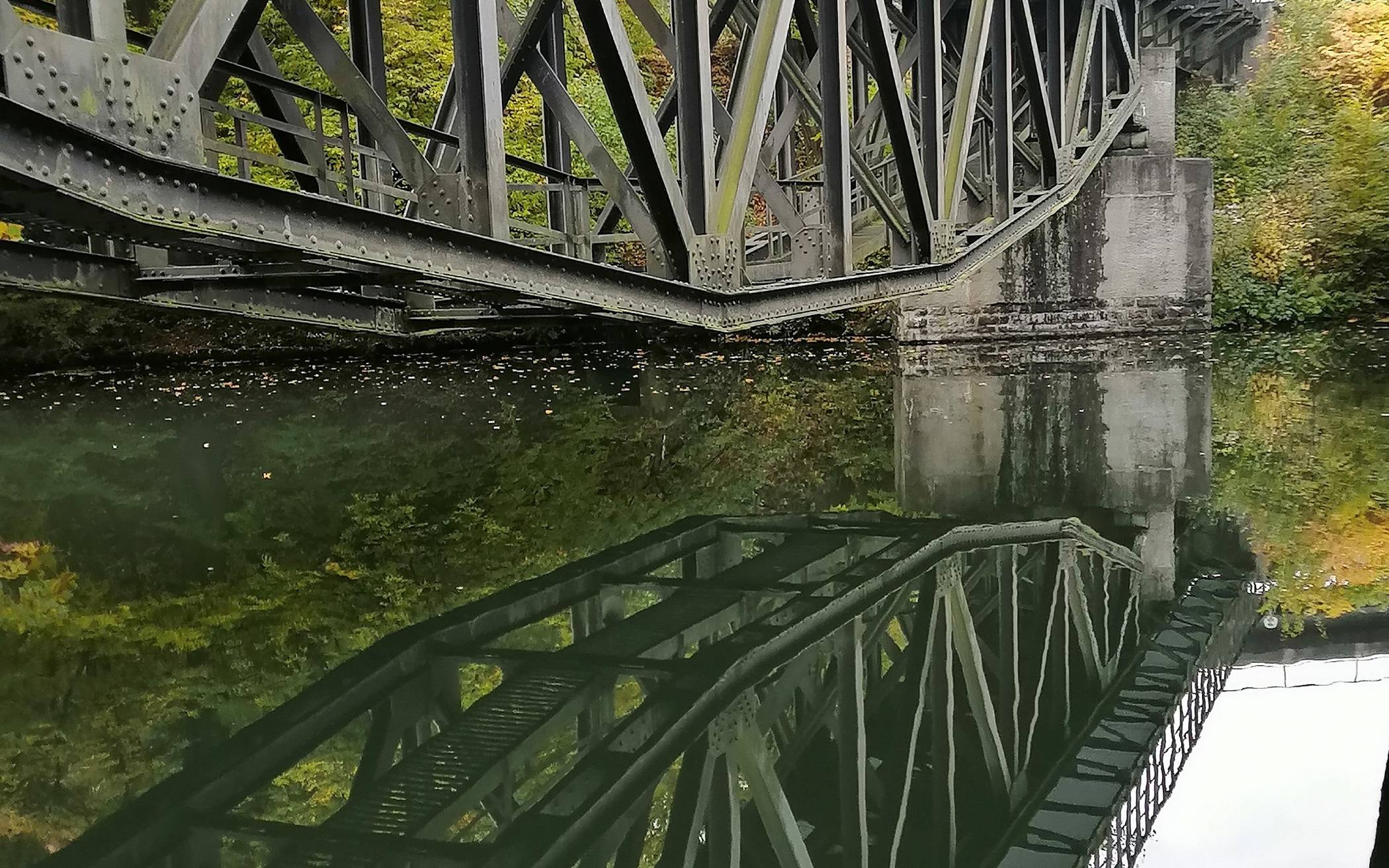 Die „doppelte“ Brücke im Wuppertaler Osten.