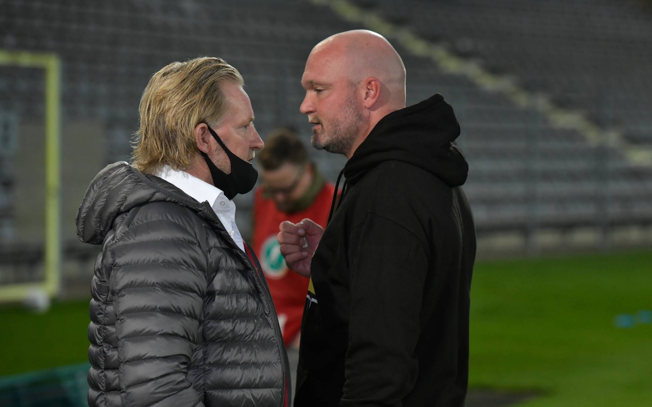  Sportdirektor Stephan Küsters (li.) und Trainer Alexander Voigt. 