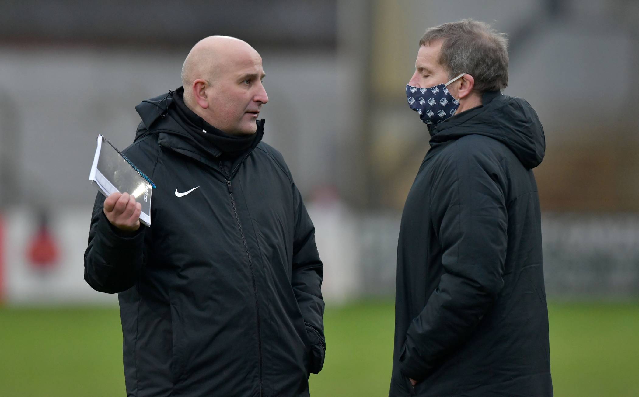  WSV-Trainer Björn Mehnert mit Vorstandsmitglied Thomas Richter. 
