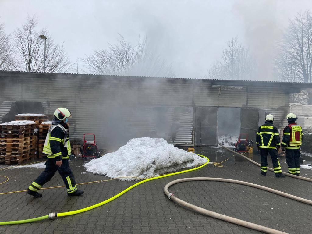 Die Wuppertaler Feuerwehr hatte die Flammen