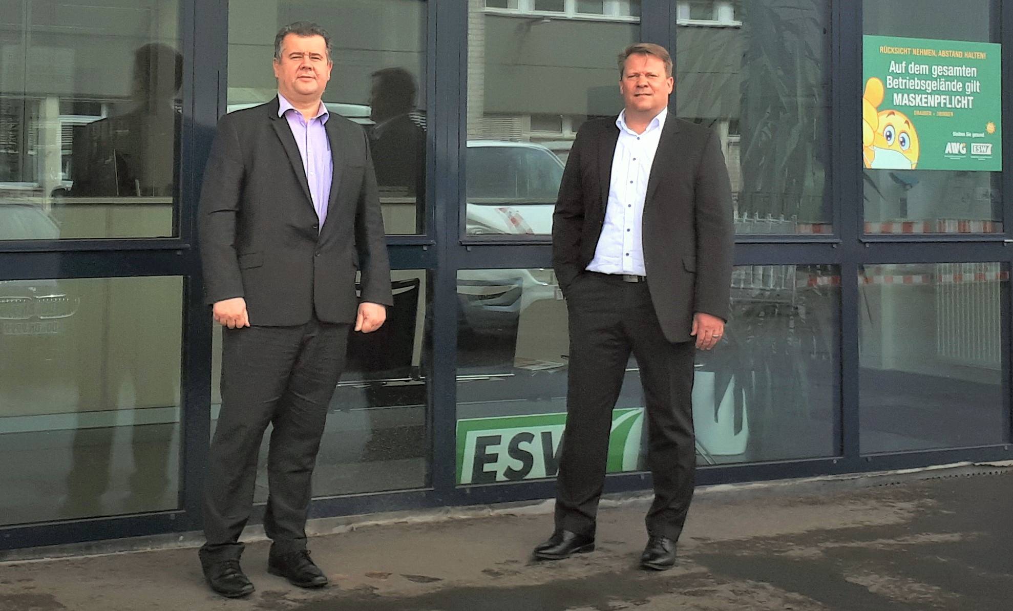  Die neuen ESW-Betriebsleiter Heimo Stegner (li.) und Michael Steiner. 